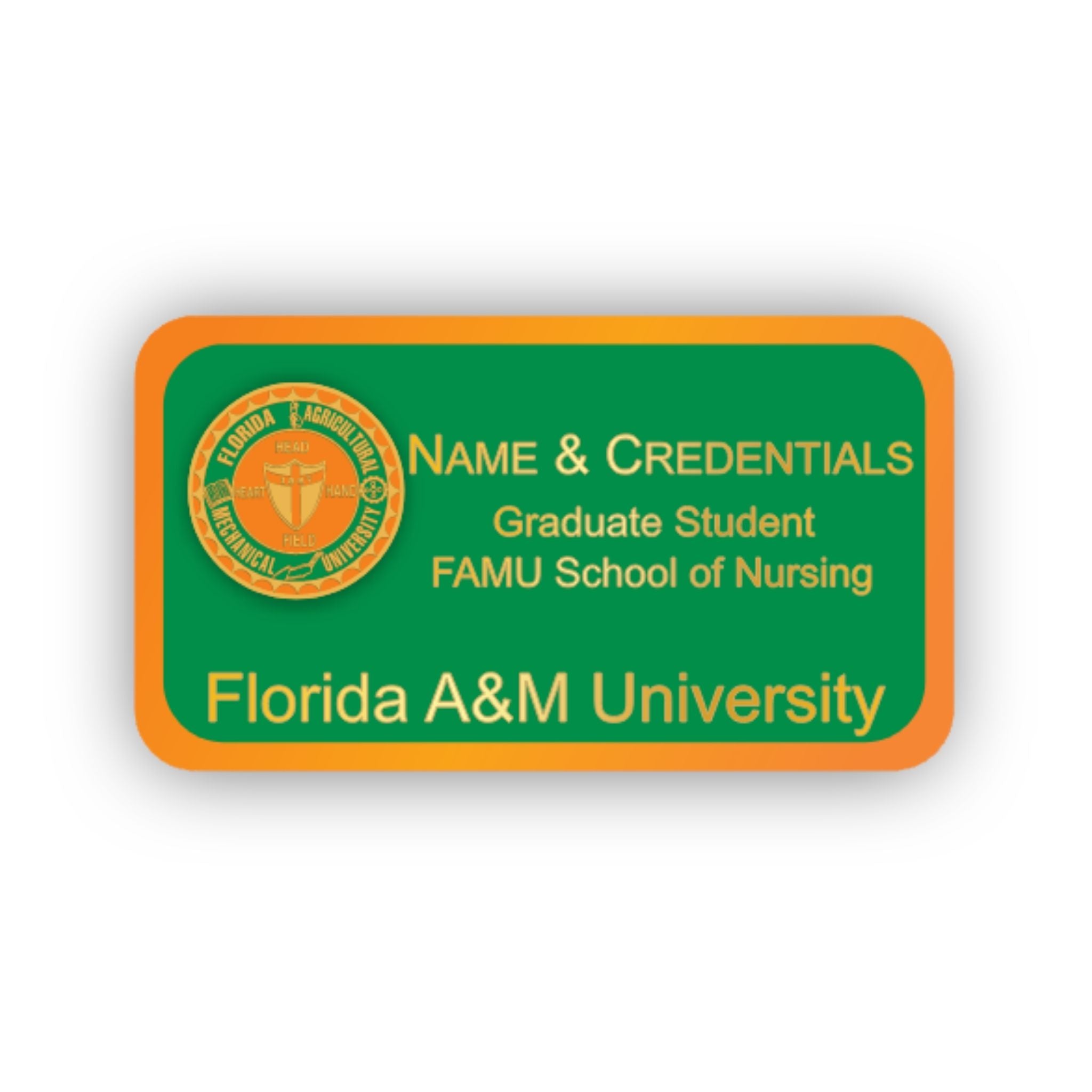 FAMU School of Nursing Nametag