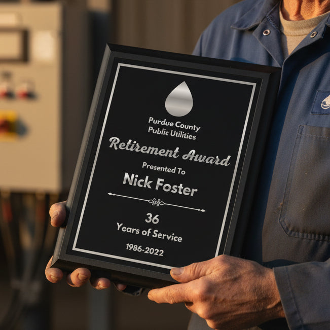 Ebony Finish Plaque