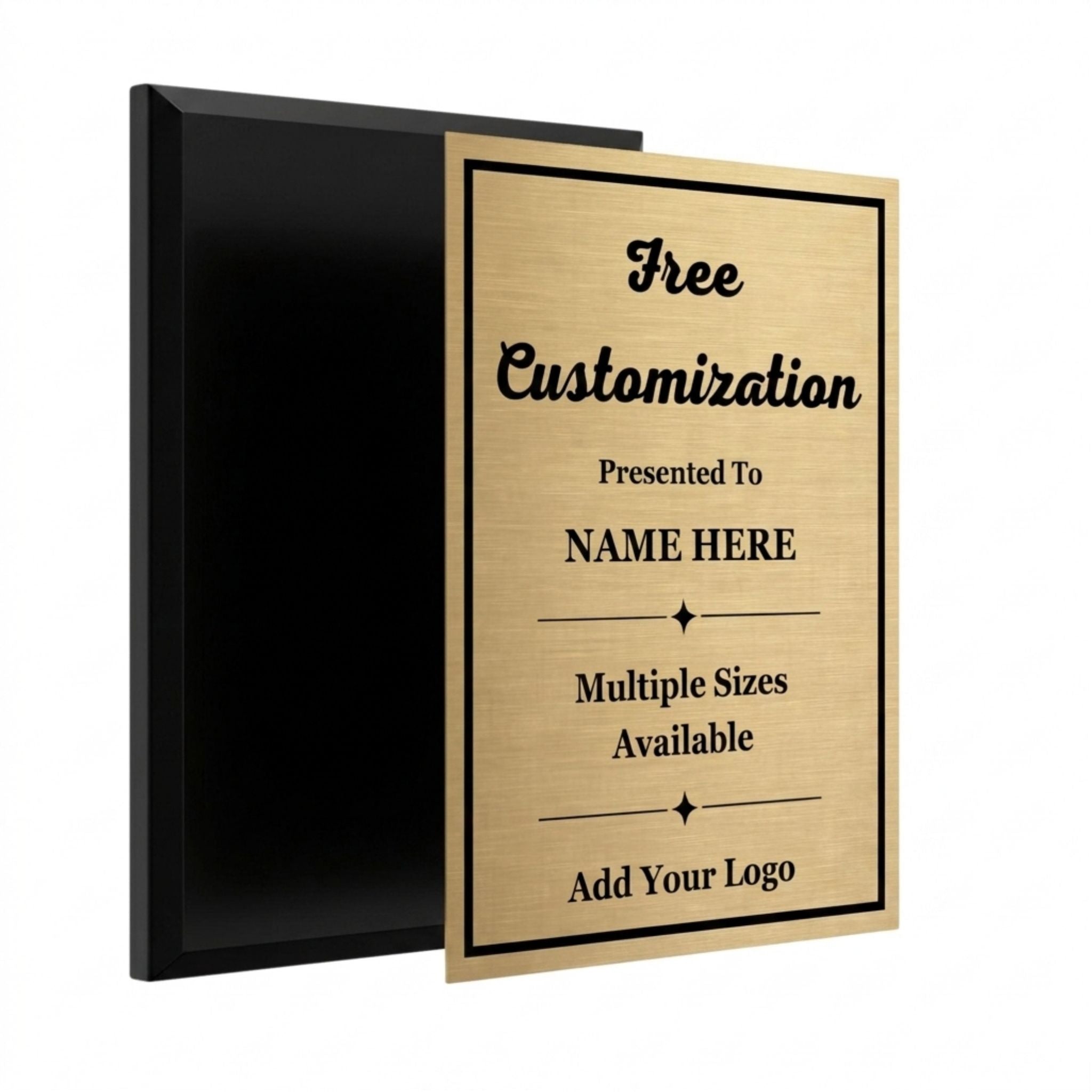 Ebony Finish Plaque