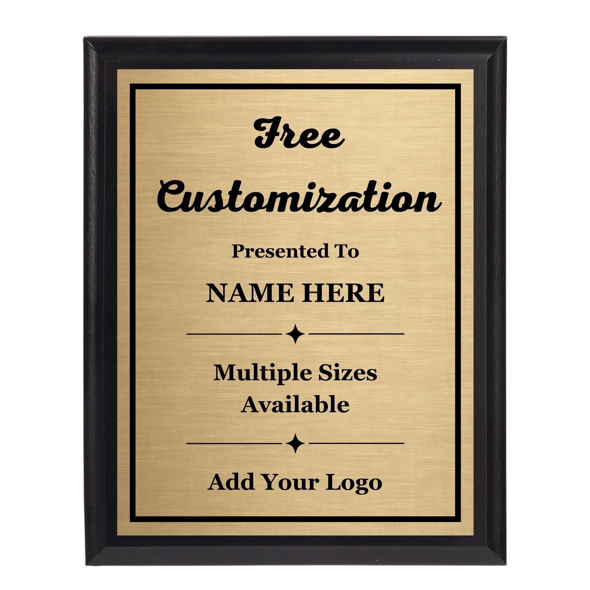 Ebony Finish Plaque