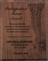 Walnut Laser Engraved Plaque