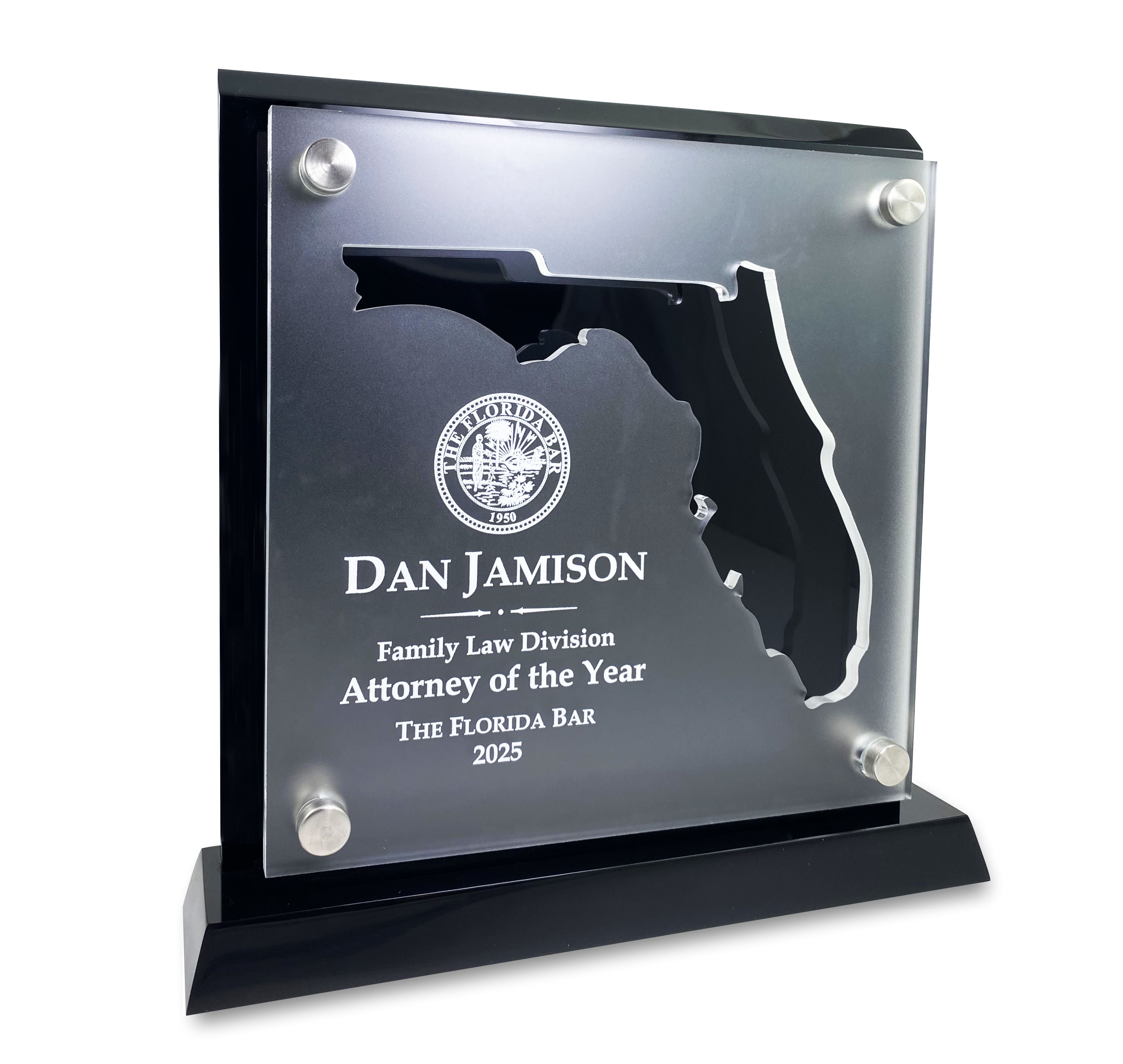 Clear Acrylic Standoff with Florida Cutout