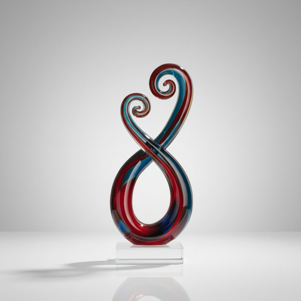 Double Swirl Art Glass Award