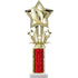 Star Theme Figure and Column Round Trophy
