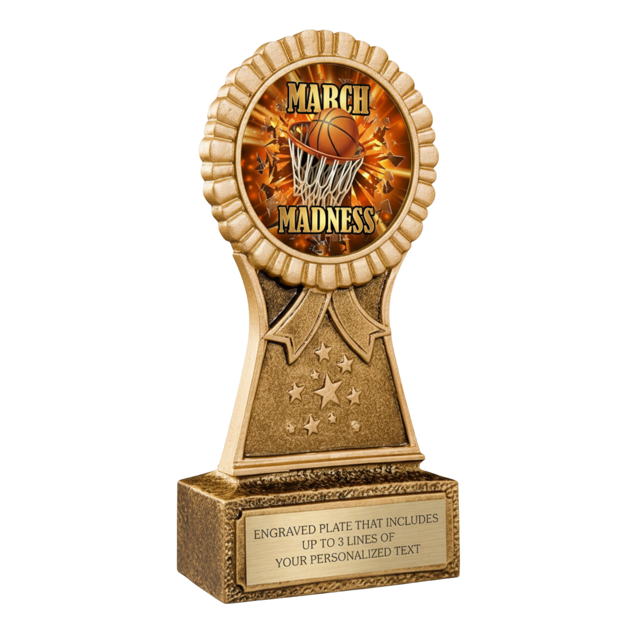 March Basketball Madness Resin Winner Trophy