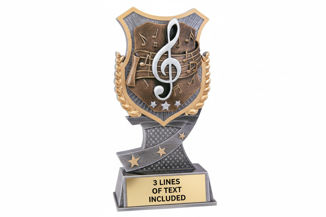 Music Shield-Style Trophy