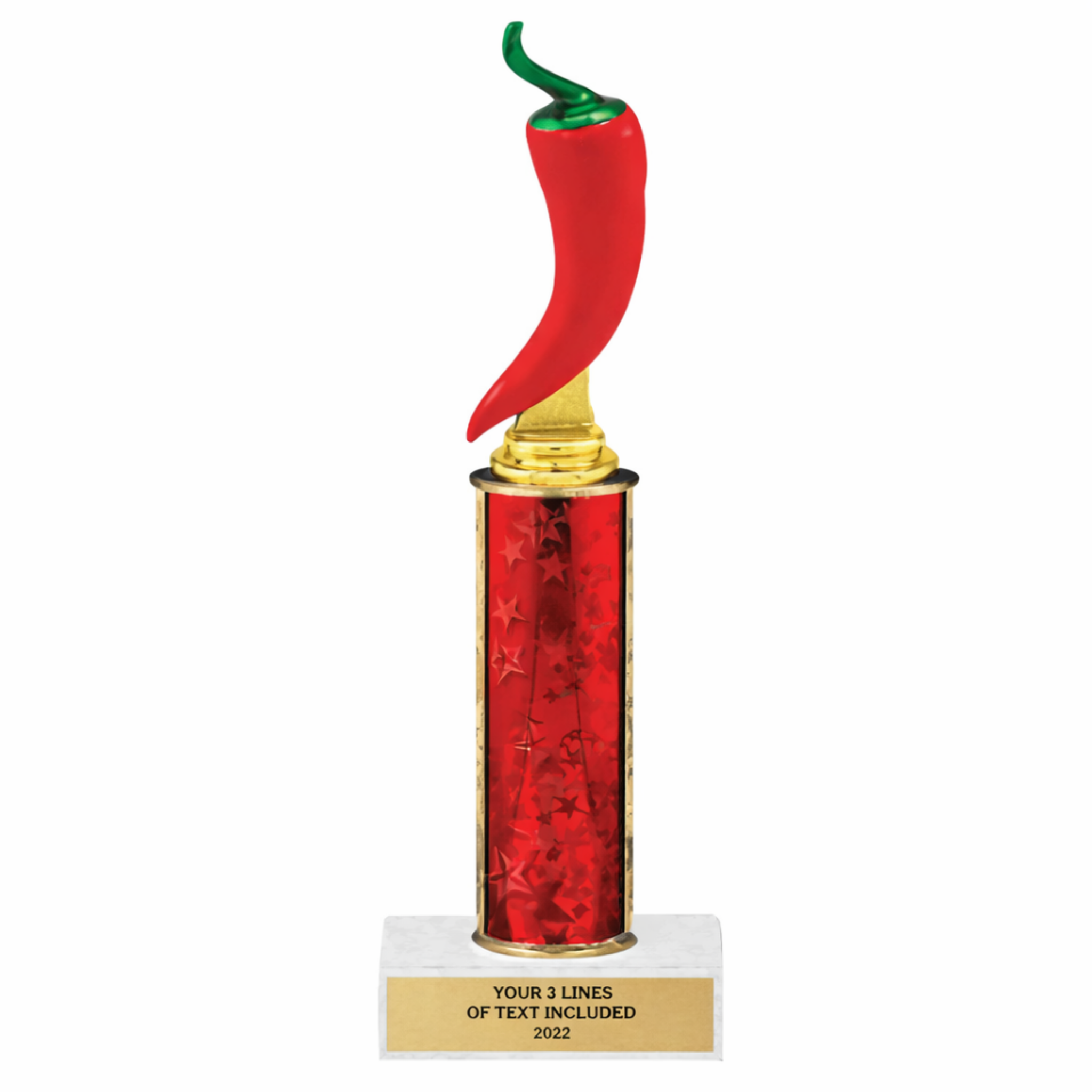 Chili Pepper Column Trophy