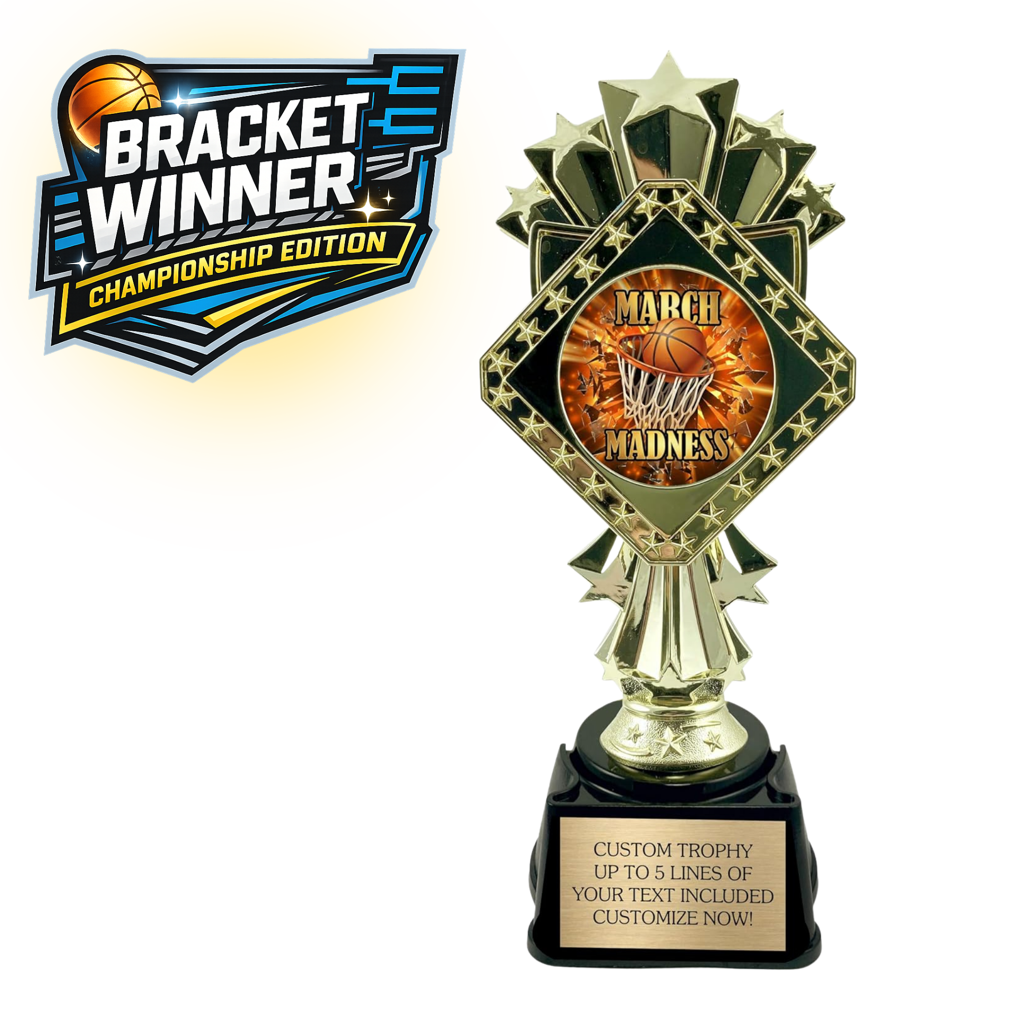 March Basketball Madness Logo Trophy
