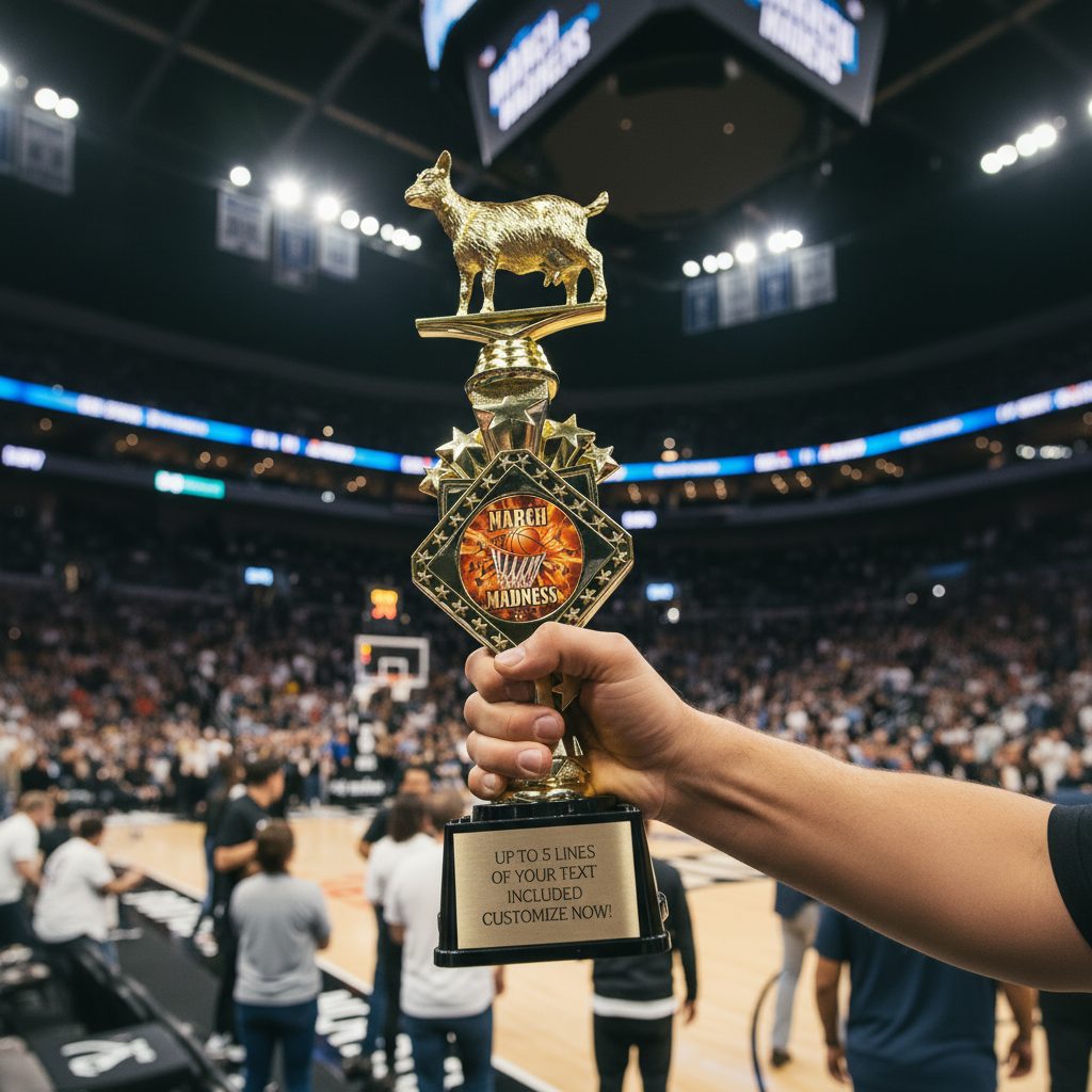 March Basketball Madness GOAT Trophy