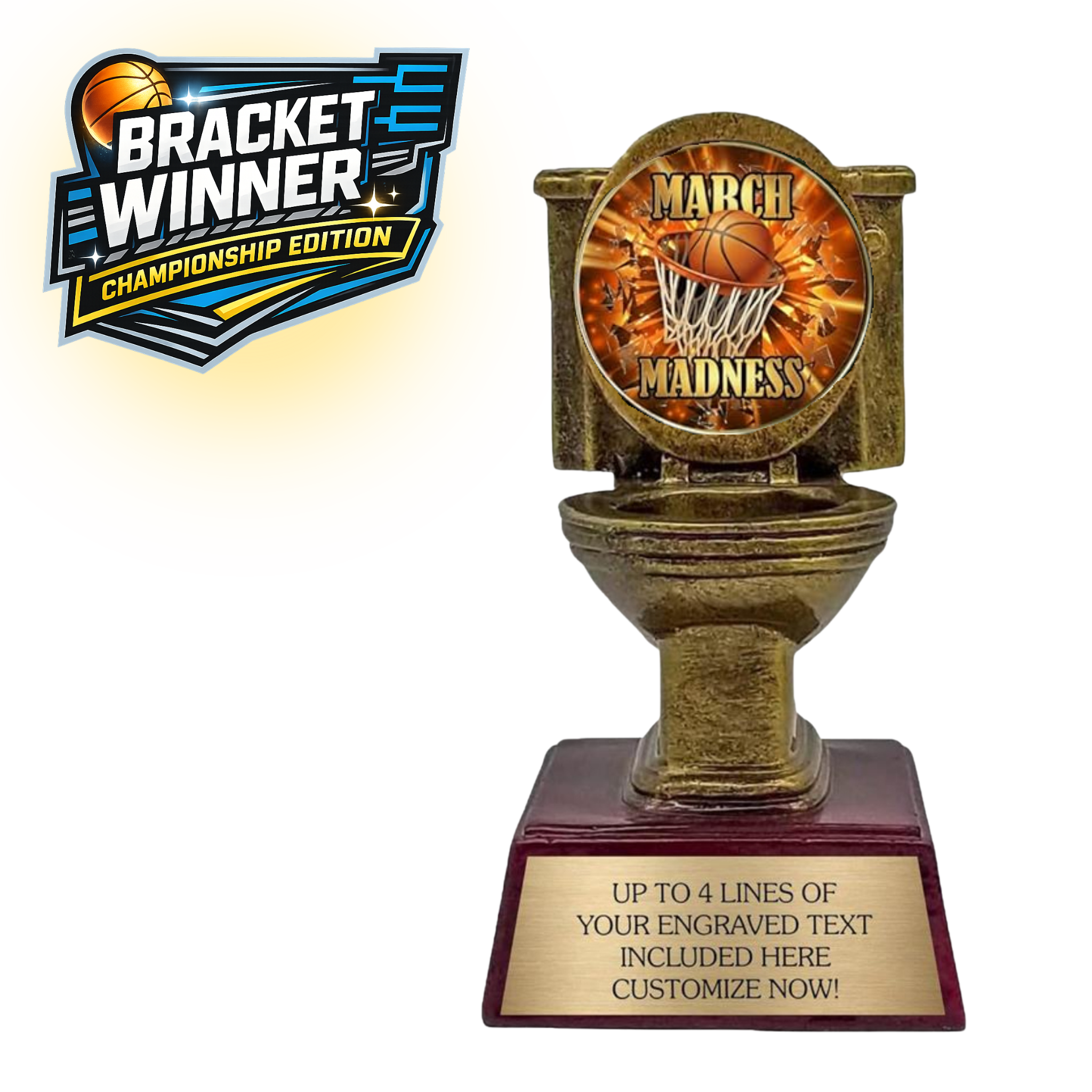 March Basketball Madness Last Place Toilet Bowl Award