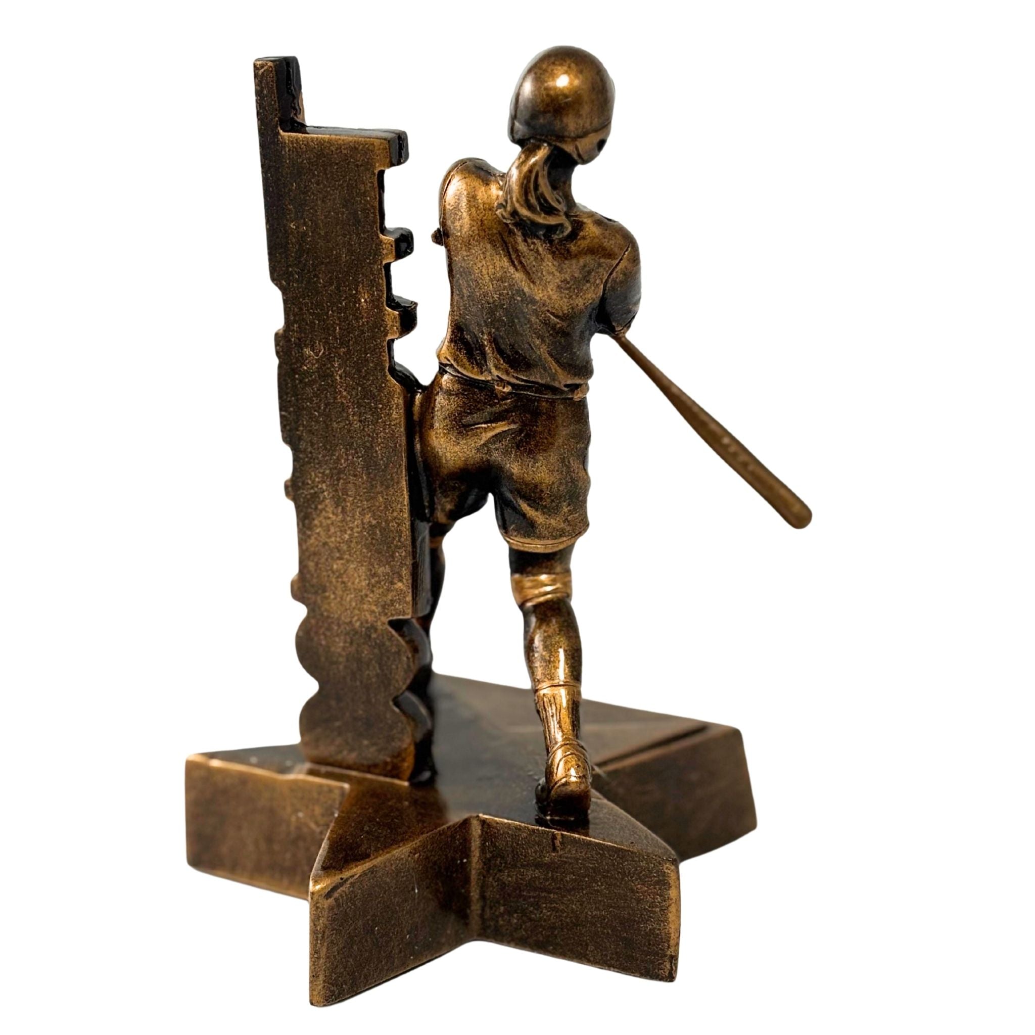Softball Billboard Trophy - 6.5" Custom Engraved Bronze