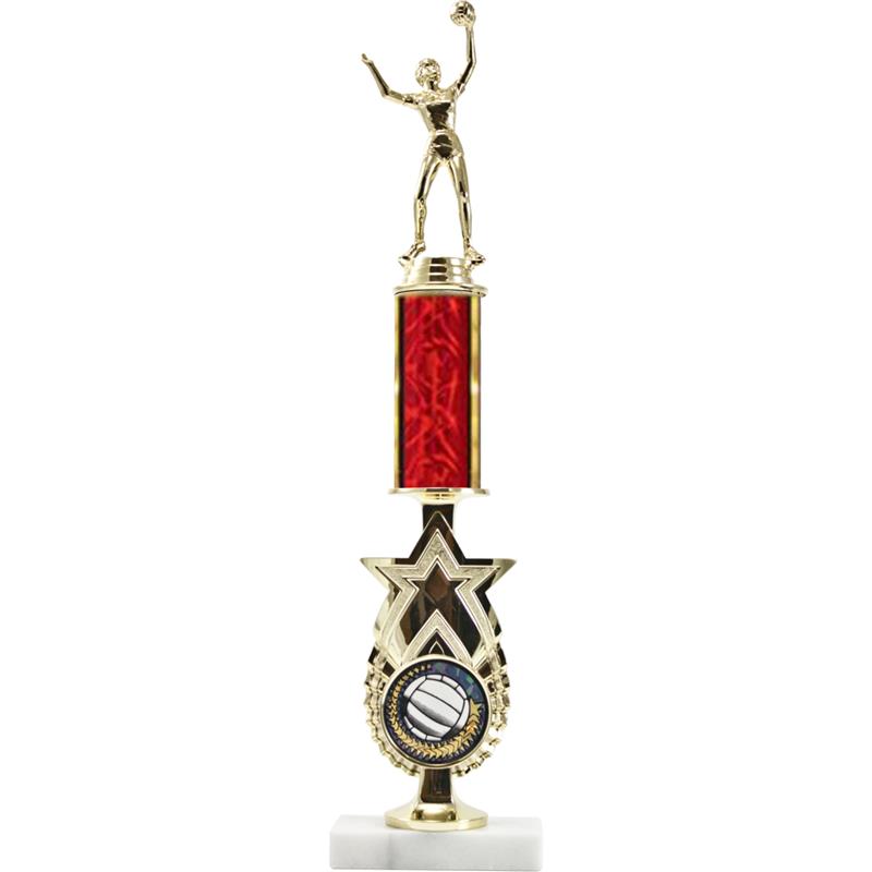 Exclusive Star Riser With Round Column Award Trophy