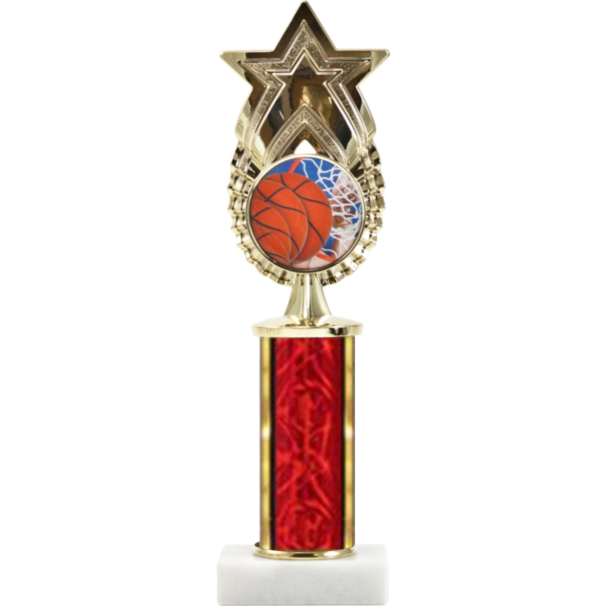 Exclusive Star Figure With Round Column On Black Base