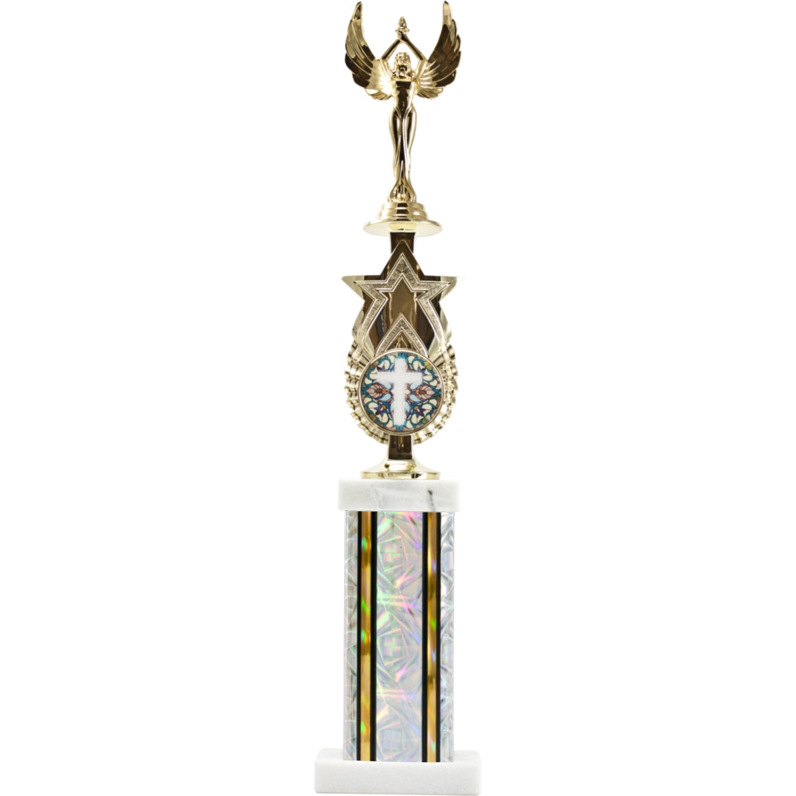 Exclusive Star Riser With Rectangle Column Award Trophy