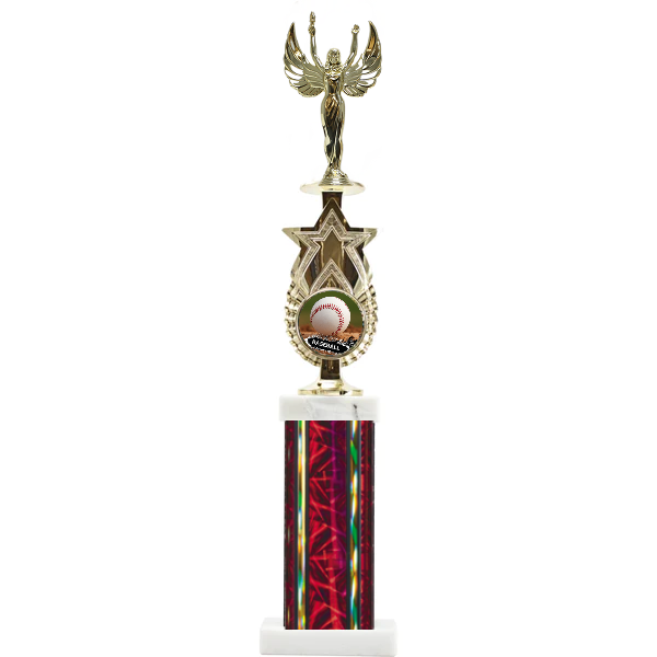 Exclusive Star Riser With Rectangle Column Award Trophy