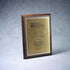 Executive Cherry Finish Plaque