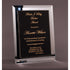 Mirror Plaque with Black and Gold Lasered Leatherette Plate
