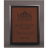 Ebony Finish Plaque with Rawhide Leatherette Plate