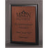 Ebony Finish Plaque with Rawhide Leatherette Plate