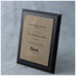 Ebony Laminate Plaque with Light Brown Leatherette Plate