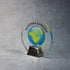 Acrylic Circle with Chrome Base