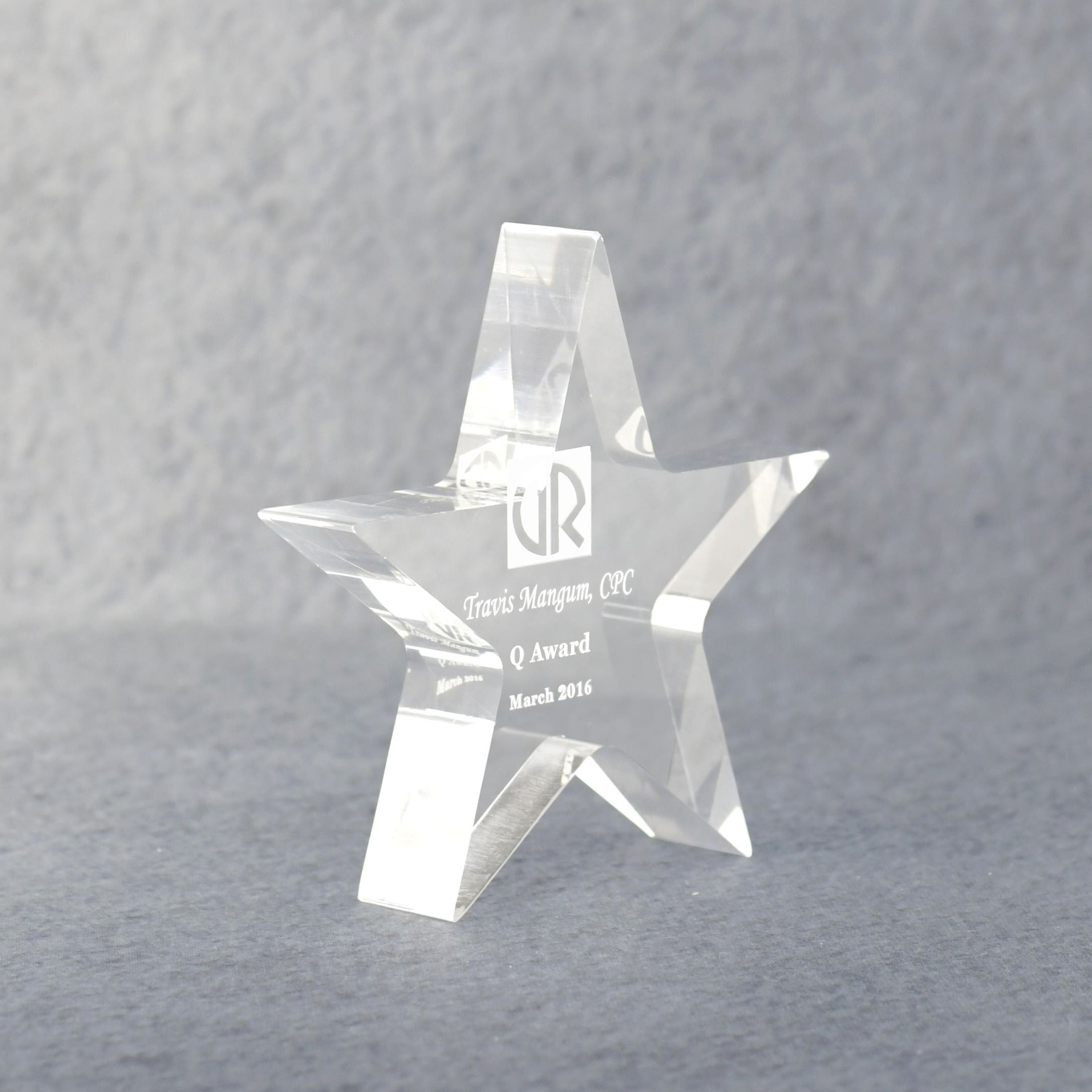 Acrylic Star Performer Paperweight