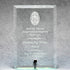 Economy Jade Glass Standing Plaque