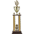 Two-Tier 4 Post Trophy with Star "Exclusive" Star
