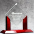 Jade Crystal Diamond on Piano Wood Base