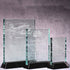 Jade Crystal Plaque on Black Piano Base