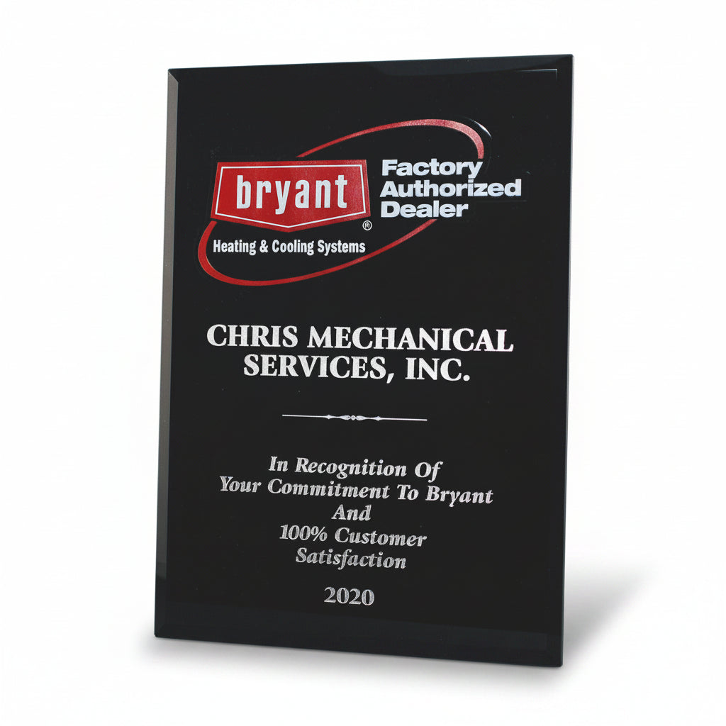 Ebony Piano Finish Plaque