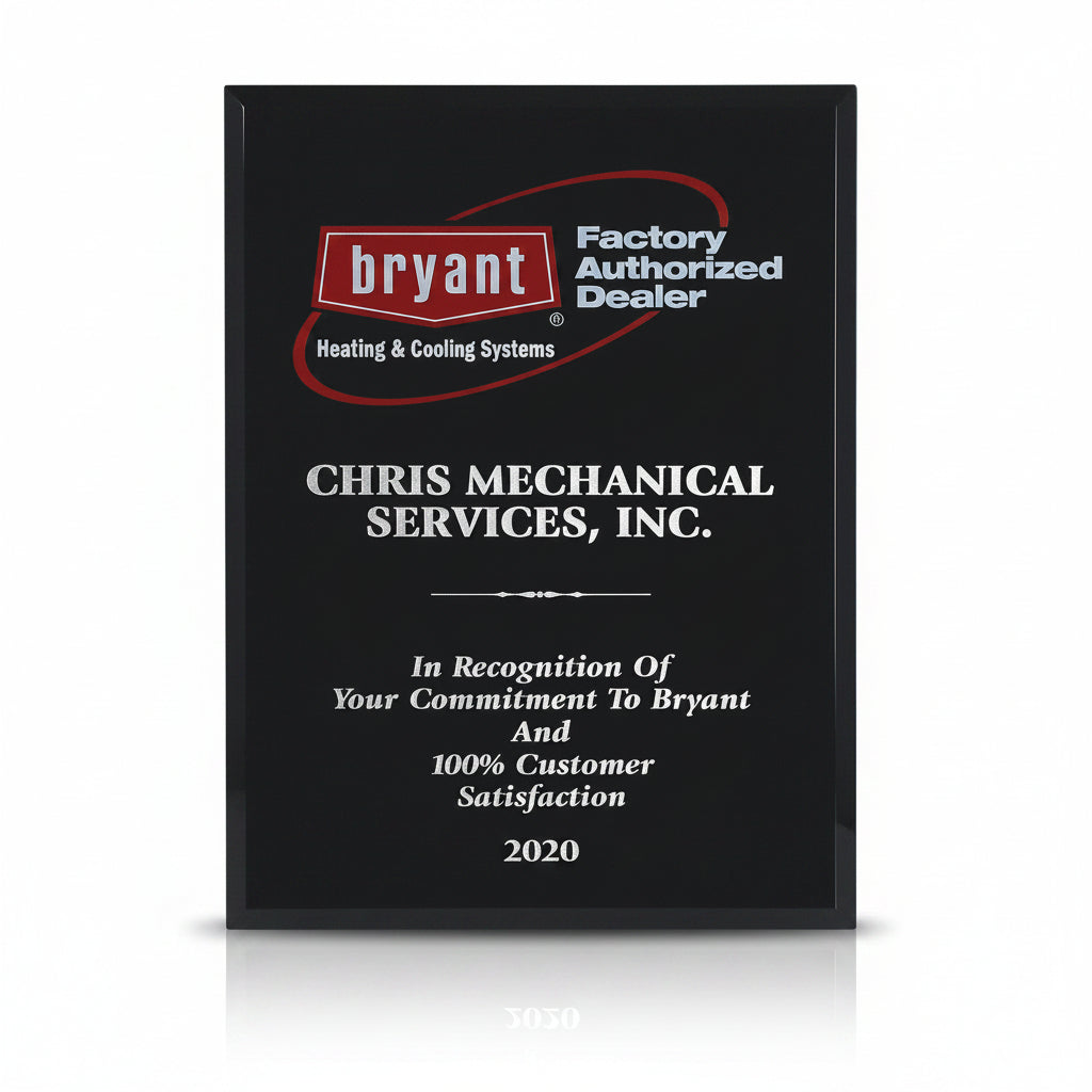 Ebony Piano Finish Plaque