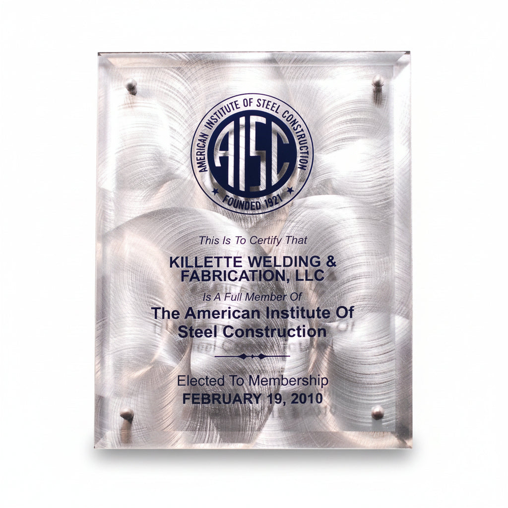 Glass Floating Plaque