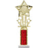 Star Theme Figure and Column Round Trophy