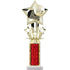 Star Theme Figure and Column Round Trophy