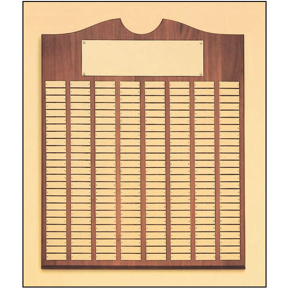 Walnut Perpetual Plaque - 200 Plates