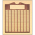 Walnut Perpetual Plaque - 200 Plates