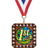 Exclusive Square Medal with Round Insert