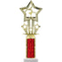 Star Theme Figure and Column Round Trophy