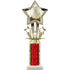 Star Theme Figure and Column Round Trophy