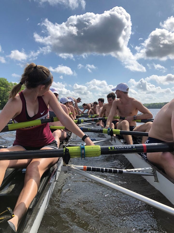 FSU Rowing Team practicing