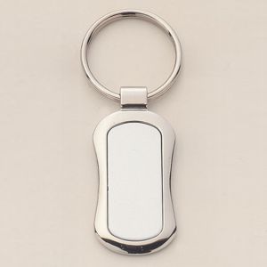 Personalized Gift Silvertone Keychain