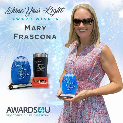 Shine Your Light Winner Mary Frascona