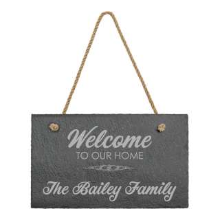 Slate Sign for Family Name or Address