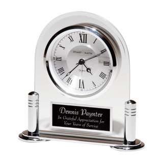 Silver and Glass Clock