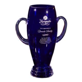 Cobalt Blue Vase with Handles