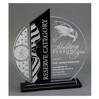 Black & Clear Crystal Award