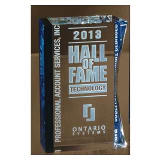 Blue Dynamic Crystal Award
