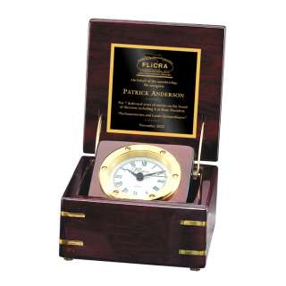 Rosewood Captain's Clock
