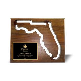 Walnut Plaque with Florida Cutout